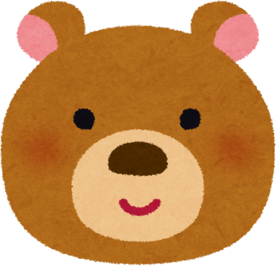 Illustration of a Smiling Bear Face